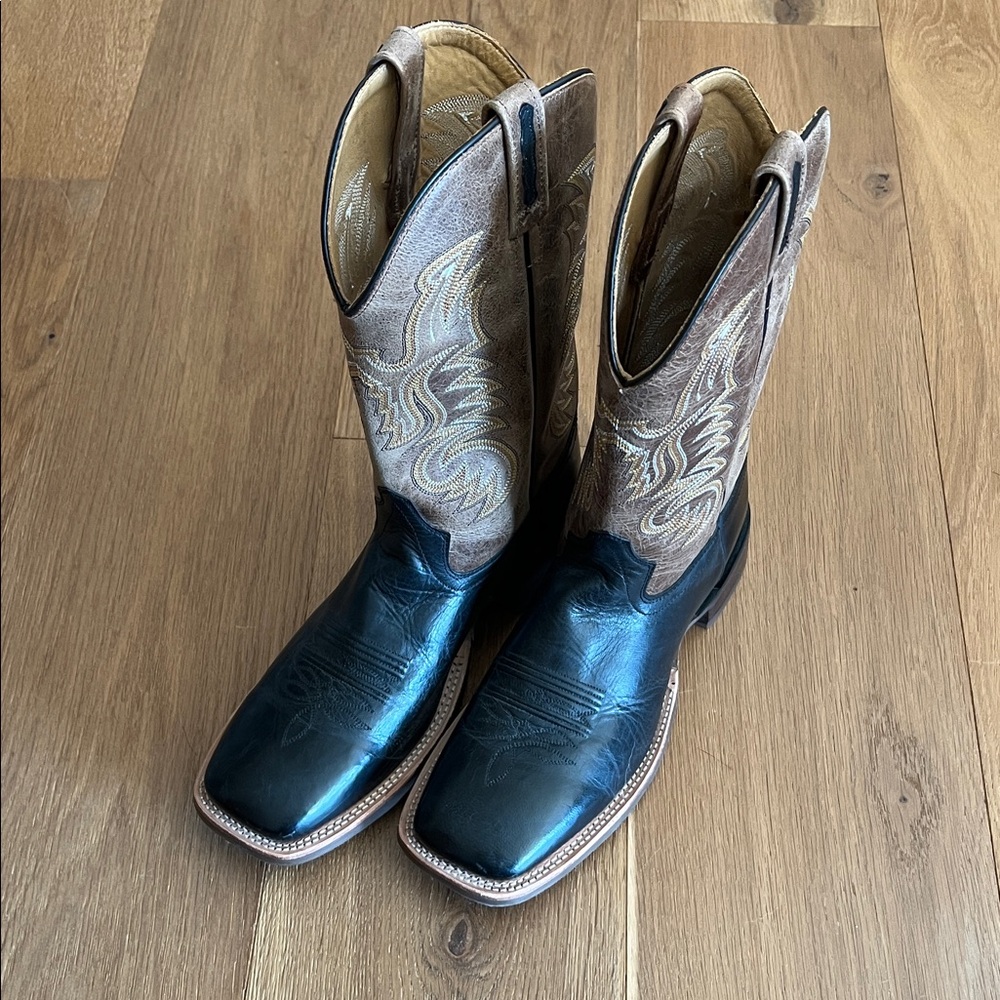 Men's Western Cowboy Boots - Black and Brown